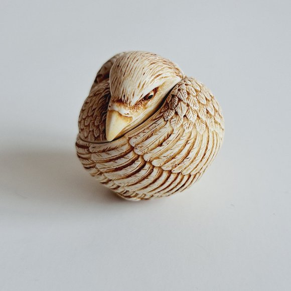 Harmony Kingdom Eagle Roly Poly Figurine Trinket Box - Picture 4 of 13